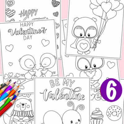 Valentine s Day Coloring Sheets OhMy Creative Shop