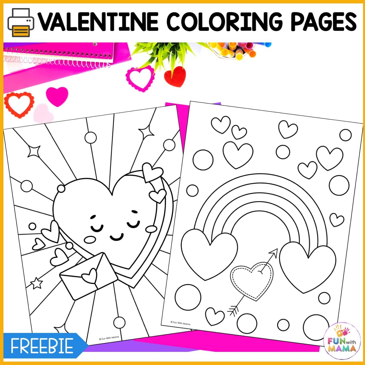 valentine coloring pictures free printable