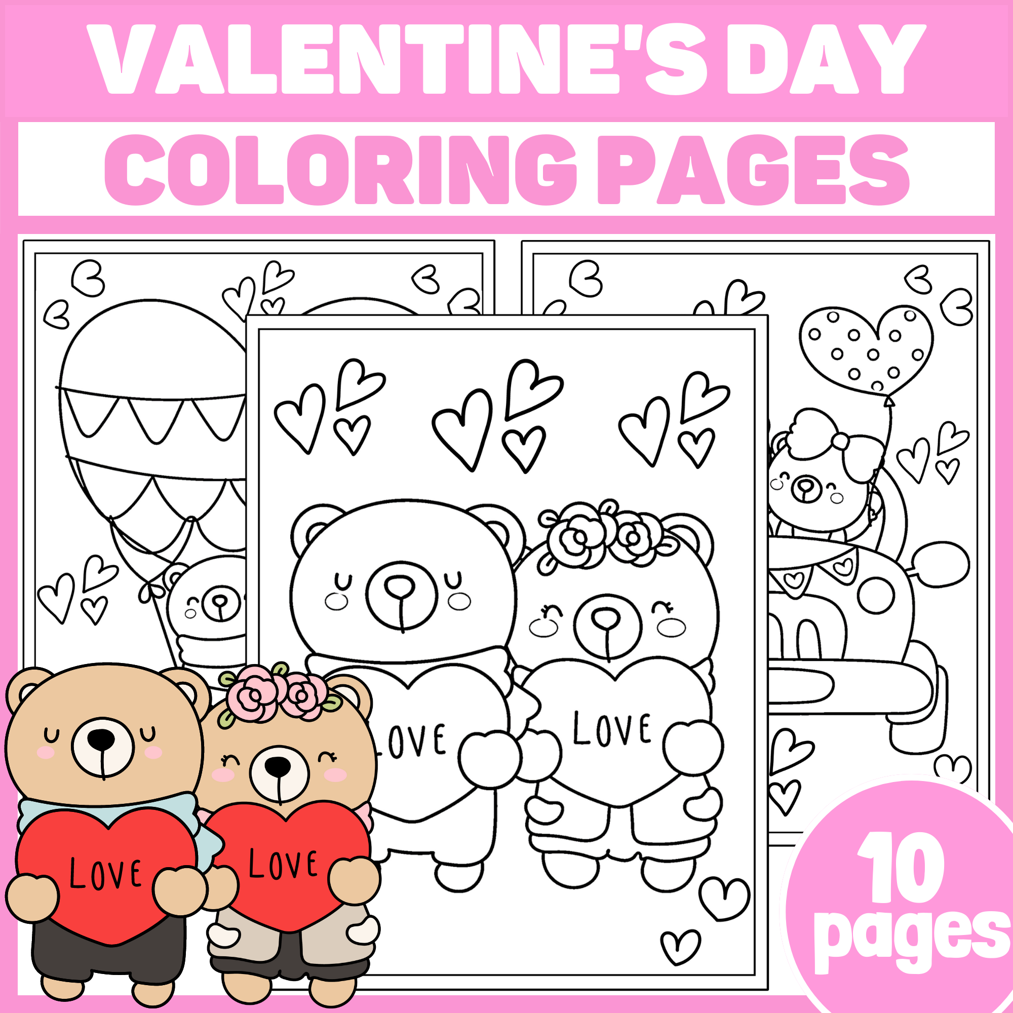 valentines day coloring pages printable