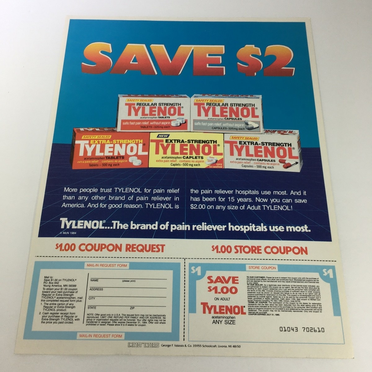 free printable tyenol coupon