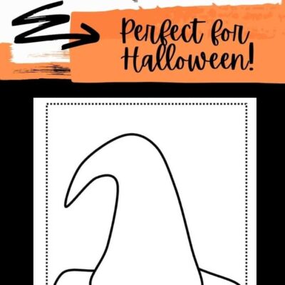 Witch Hat Printable Template perfect For Halloween INSTANT Download