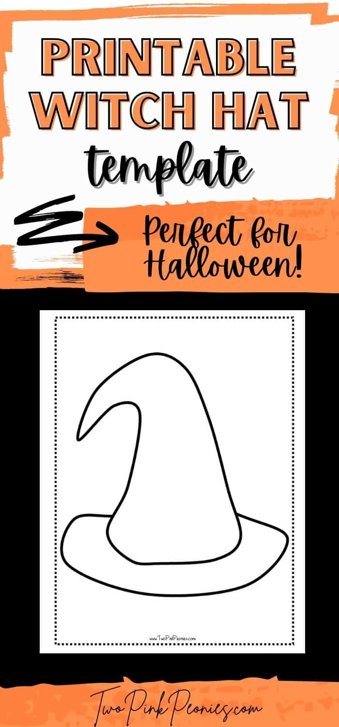 Witch Hat Printable Template perfect For Halloween INSTANT Download  Witch Hat Printable Template perfect For Halloween INSTANT Download