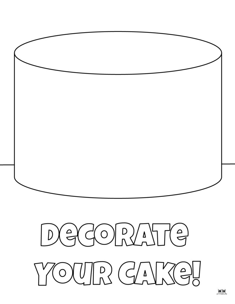 With Candles 40 Birthday Cake Coloring Pages Free Printable PDFs Cake Printable Birthday Cake Printable