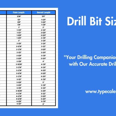 33 Free Printable Drill Bit Size Charts PDF