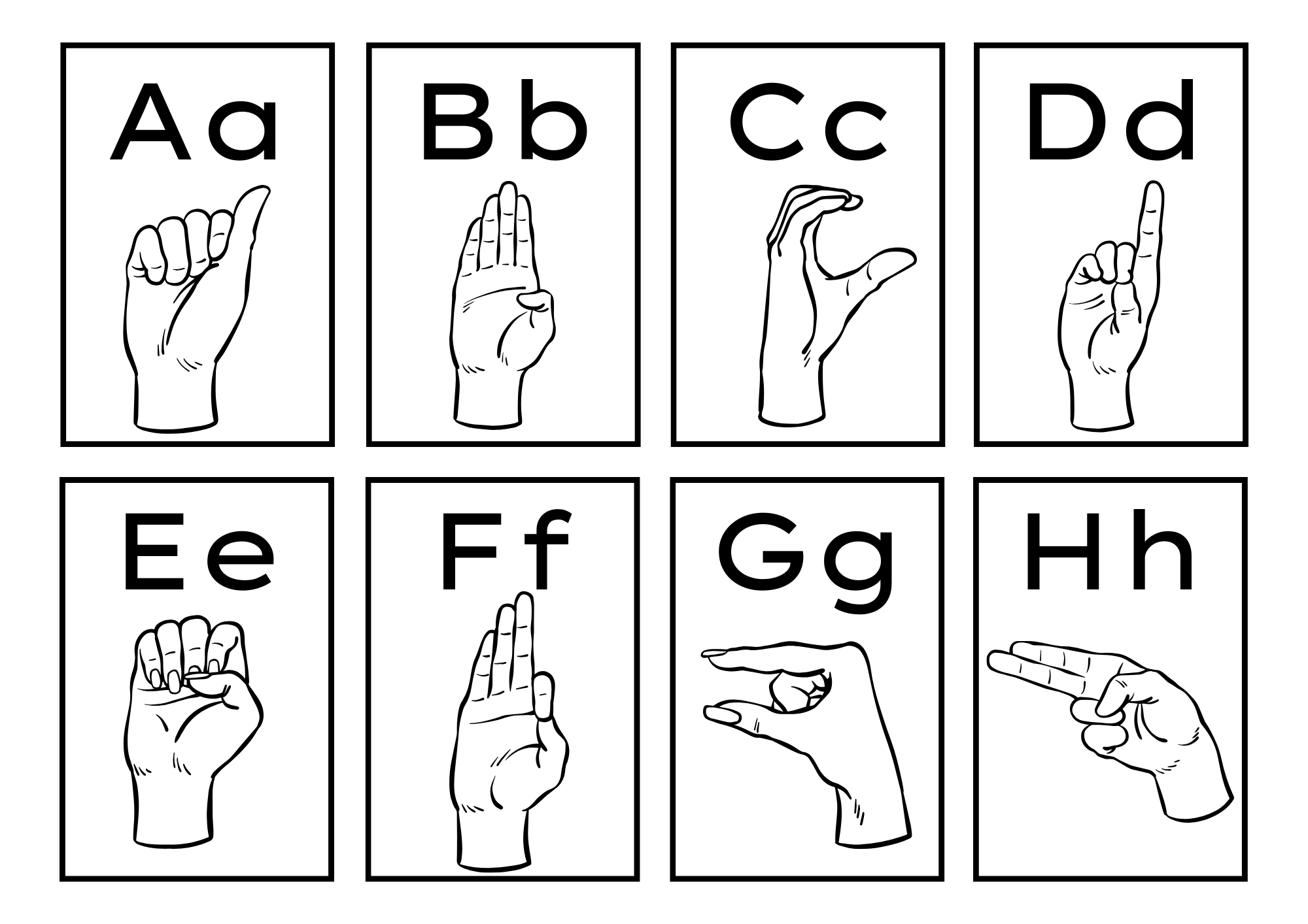 asl alphabet chart printable