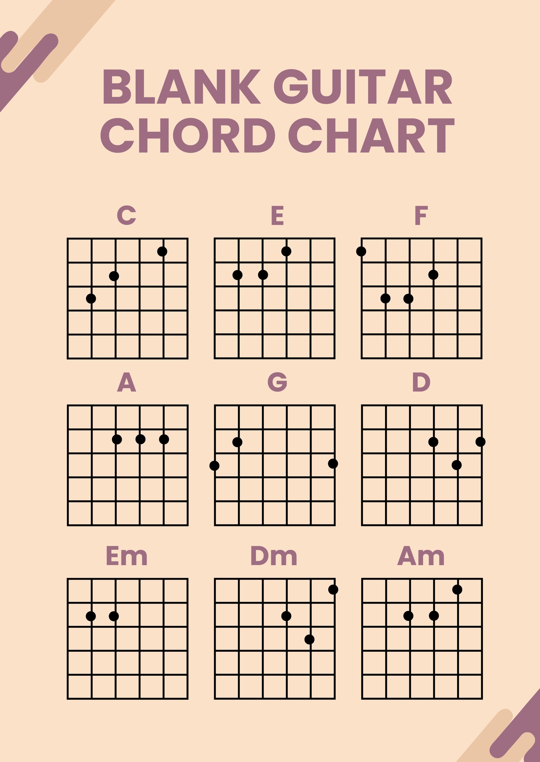 guitar chords chart printable free guitar chords chart printable free
