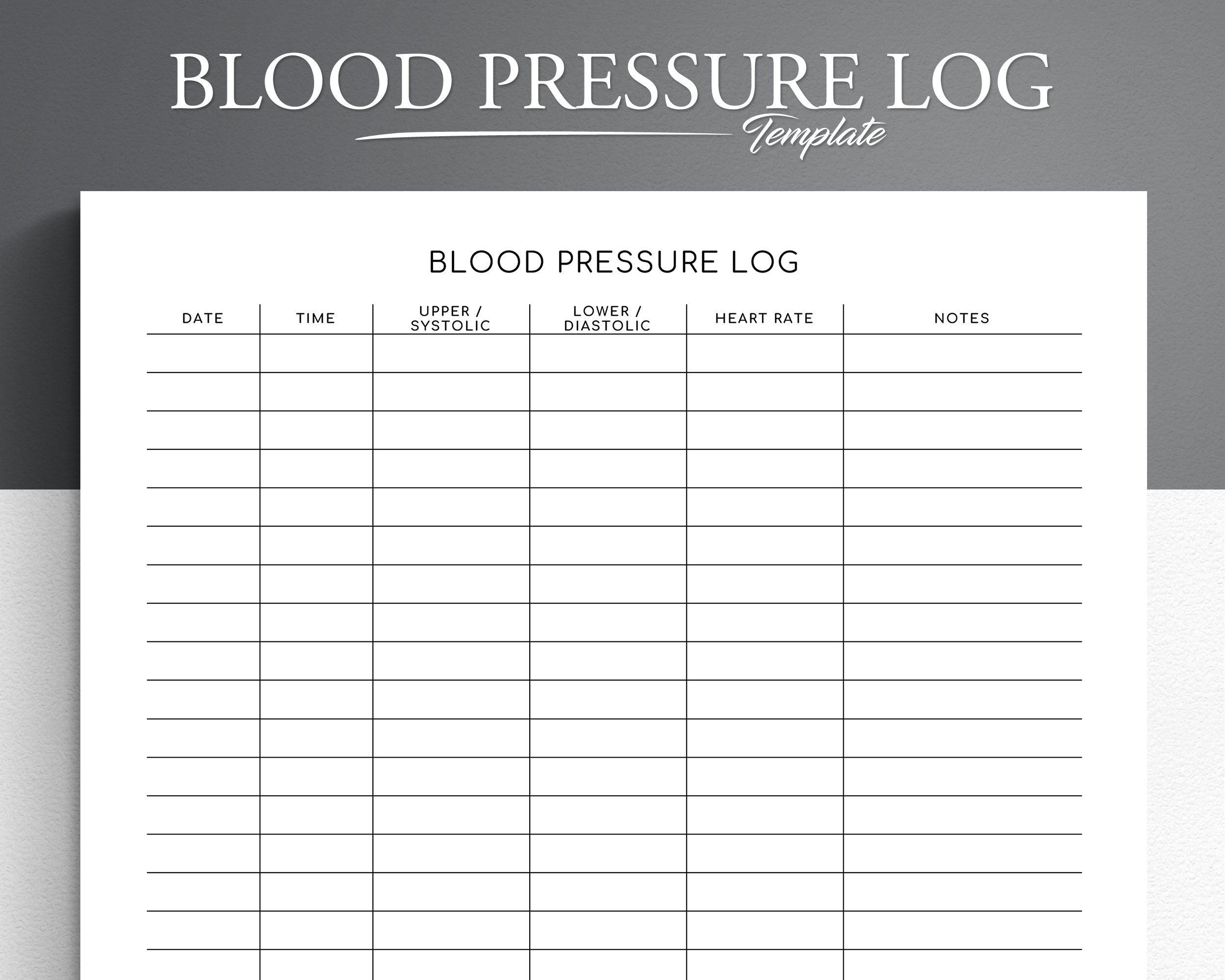 Blood Pressure Log Editable Printable Blood Pressure Tracker Medical Tracker BP Tracker Daily Blood Pressure Blood Pressure Chart Etsy Norway