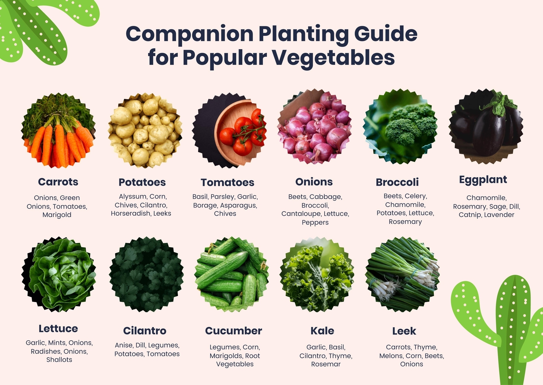 companion planting chart printable