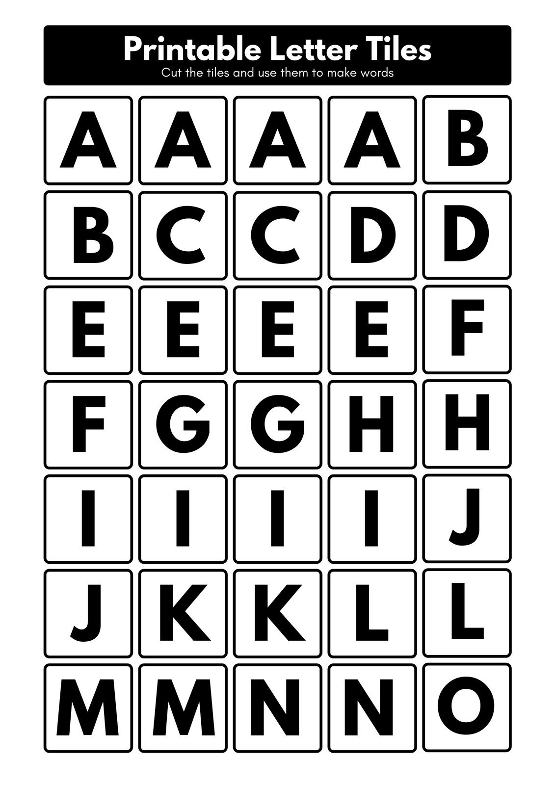 printable alphabet chart free