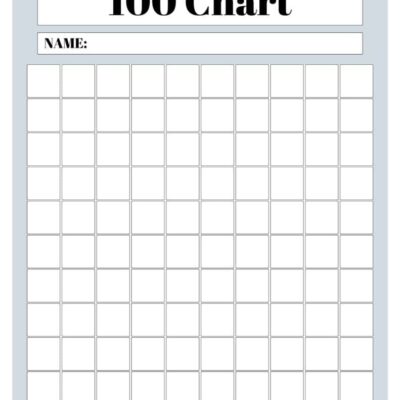 Hundreds Chart Printable 19 Free Numbers 1 To 100 Worksheets SaturdayGift