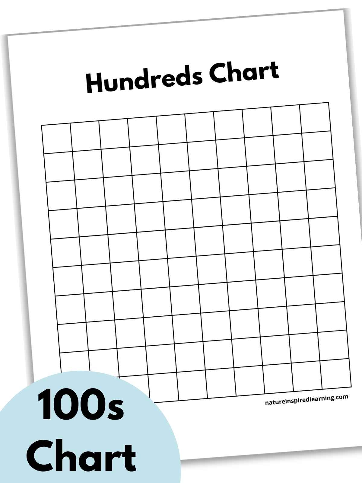 hundredths chart printable