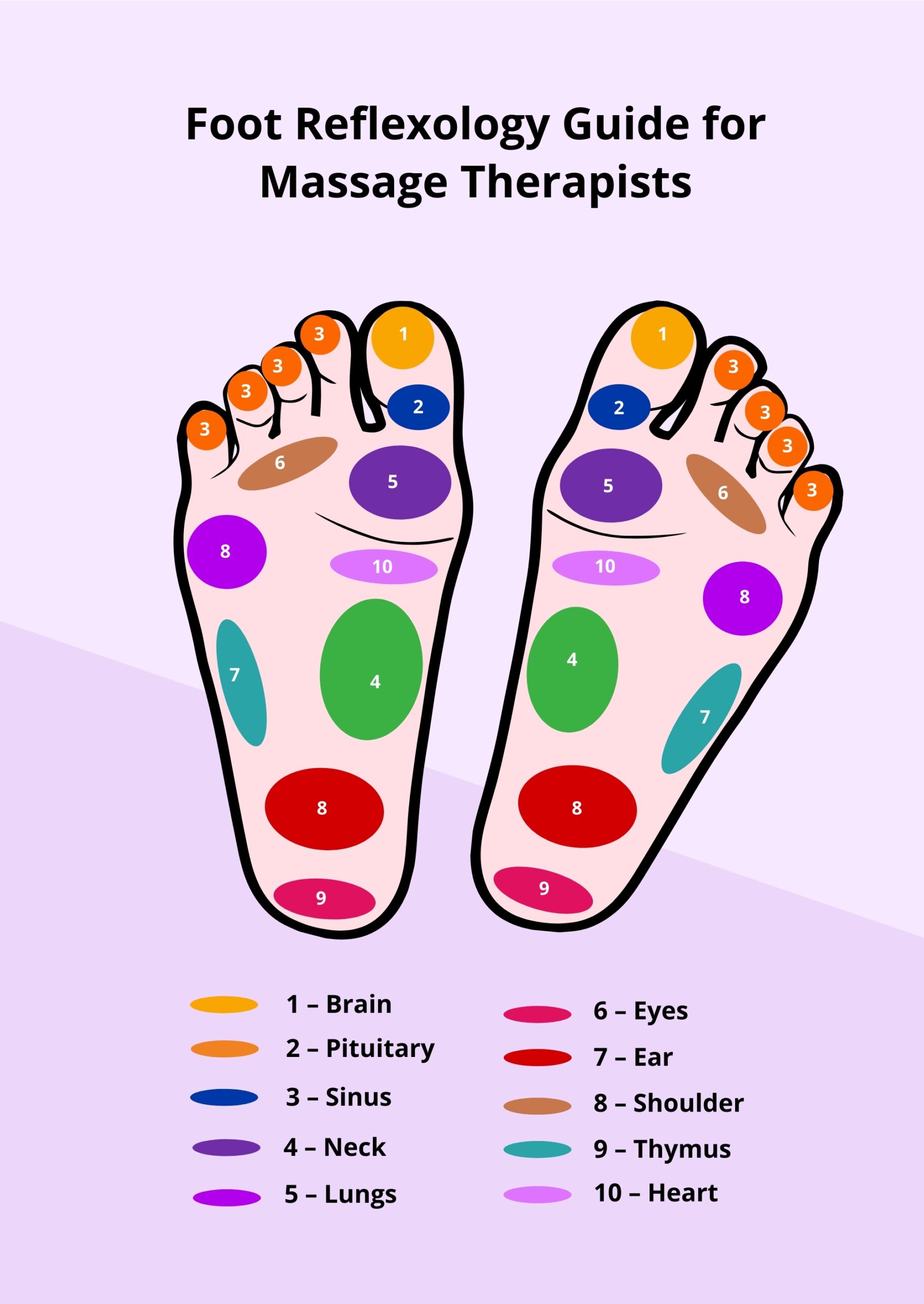 printable foot reflexology chart