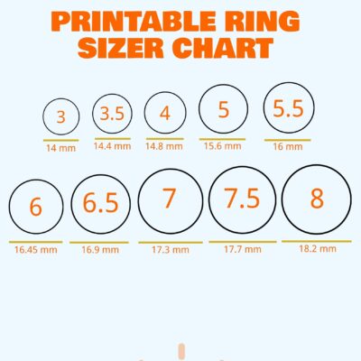 Personal Printable Ring Sizer Chart Template In Illustrator PDF Download Template
