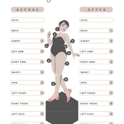 Printable Body Measurement Tracker Body Size Log Diet Planner Weight Loss Planner Printable Planner Letter Pdf Instant Download Etsy