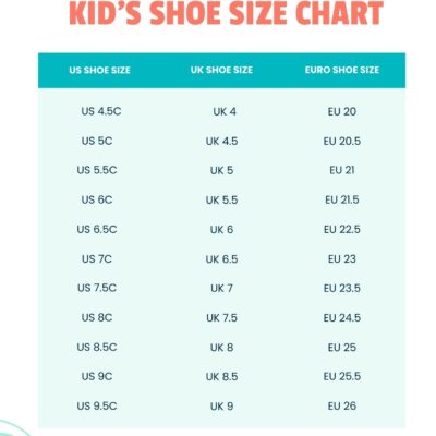 Printable Shoe Size Chart Printable Shoe Kid Us Shoe Size Chart Chart Printable Shoe Size