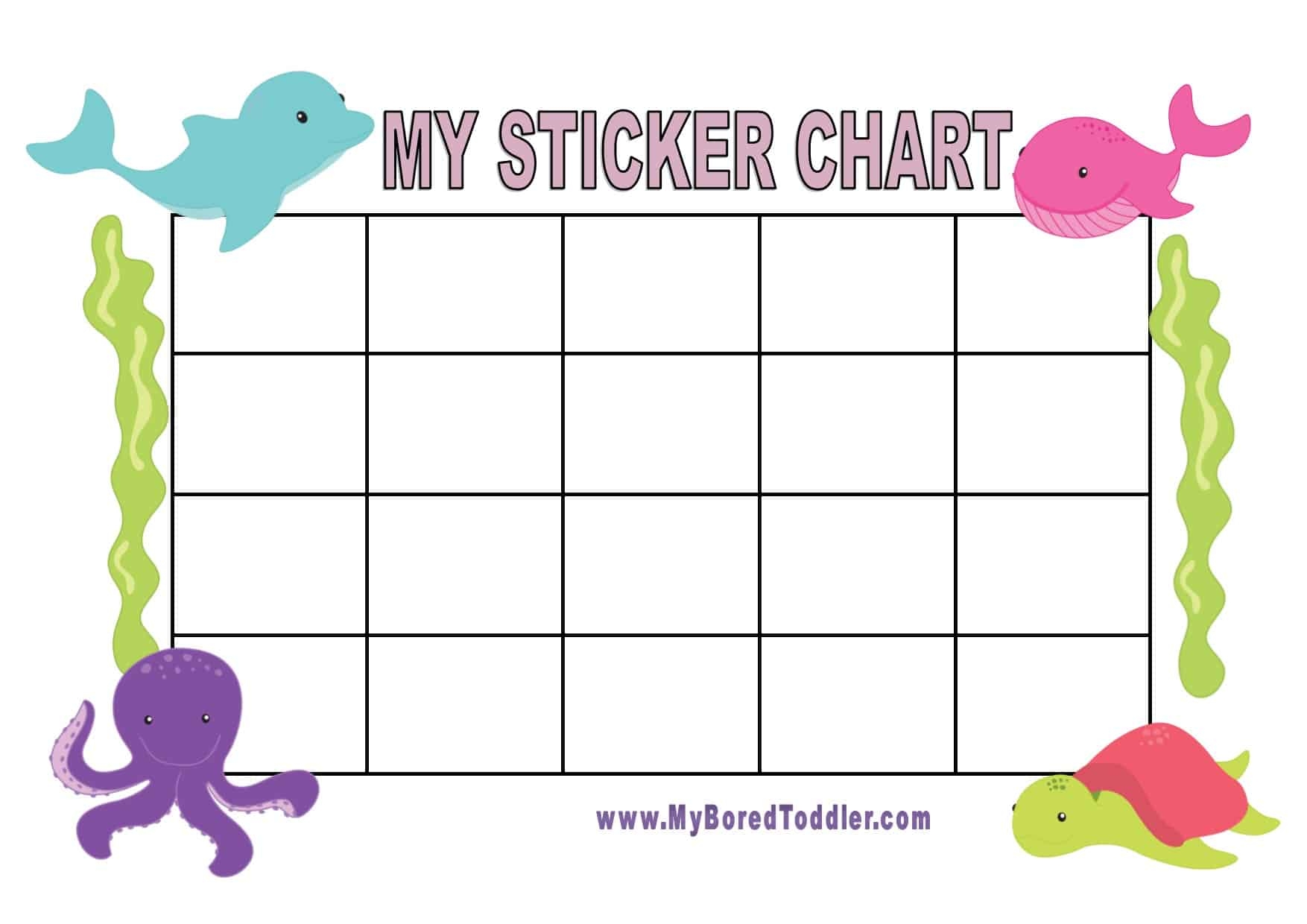 Reward Sticker Chart Printable Printable Study Planner