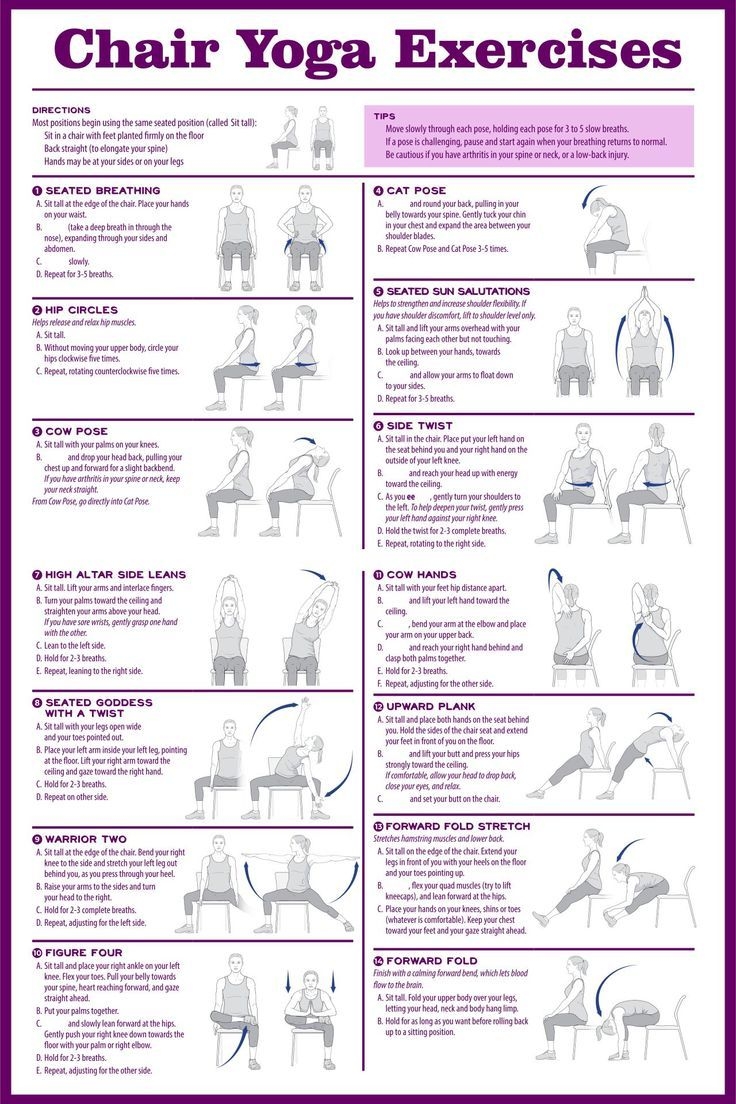 chair yoga printable chart