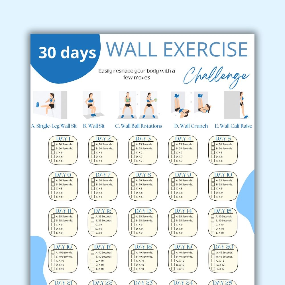printable free vibration plate exercise chart